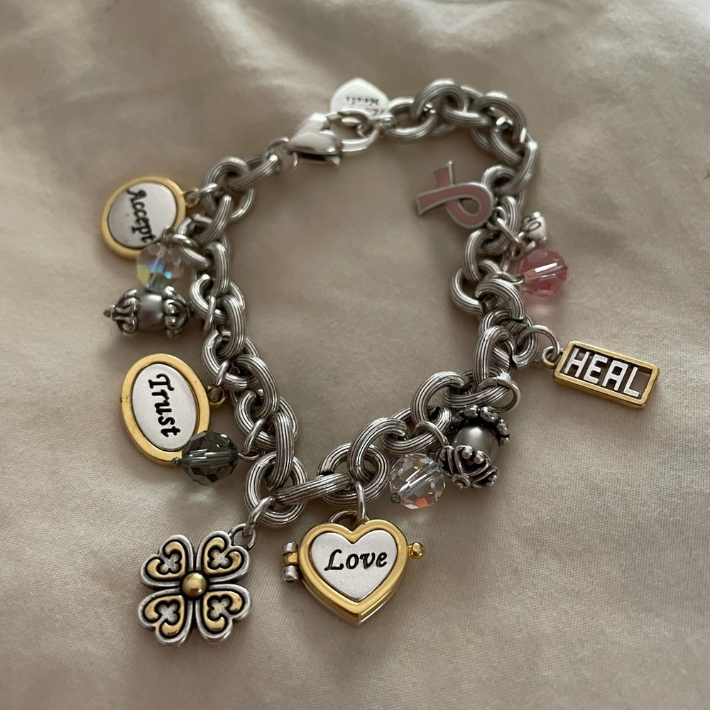 Brighton Breast Cancer Awareness Charm bracelet